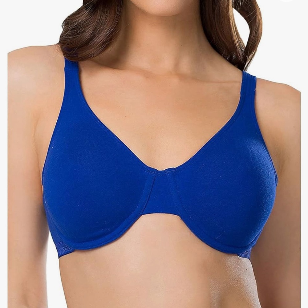 NEW Fruit of the Loom Extreme Comfort Bra 38C blue